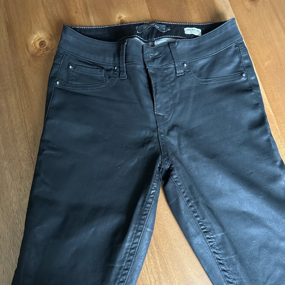 Level 99 Leather Coated Denim